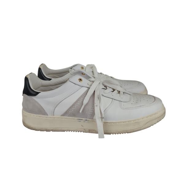 Greats St. James White Leather Low Top Sneakers Men's Size 12 - Picture 1 of 8